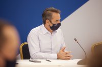 Unser Foto (© Eurokinissi) zeigt Ministerpräsident Kyriakos Mitsotakis.