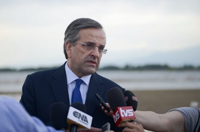 Griechenlands Oppositionschef Samaras von aufgebrachten Bauern attackiert <sup class="gz-article-featured" title="Tagesthema">TT</sup>