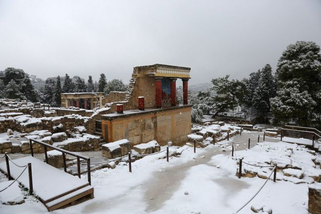 Das Foto (© Eurokinissi) zeigt eine Stätte in Knossos im Januar 2017.