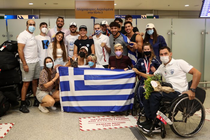 Unser Foto (© Eurokinissi) zeigt das griechische Team der Paralympischen Spiele.