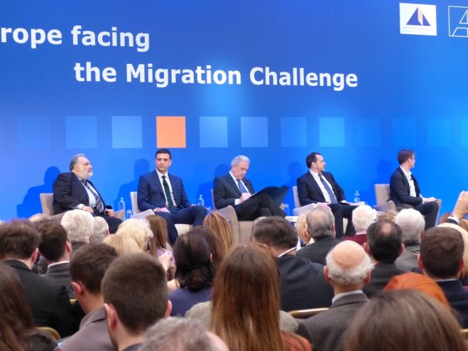 Podiumsdiskussion in Athen: Europa und die Herausforderung der Migration