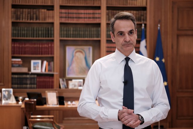Unser Foto (© Eurokinissi) zeigt Ministerpräsident Kyriakos Mitsotakis.