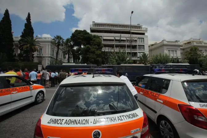 Proteste bei den Gemeindeverwaltungen in Griechenland