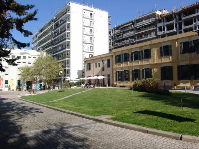 Unser Archivfoto (© Griechenland Zeitung / Jan Hübel) zeigt das Goethe-Institut Thessaloniki.