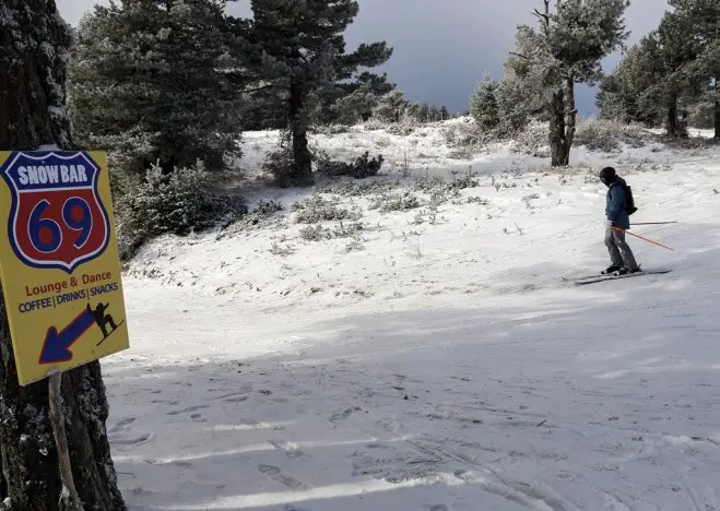 Unser Archivfoto (© Eurokinissi) entstand im Skigebiet von Elatochori in Pieria.