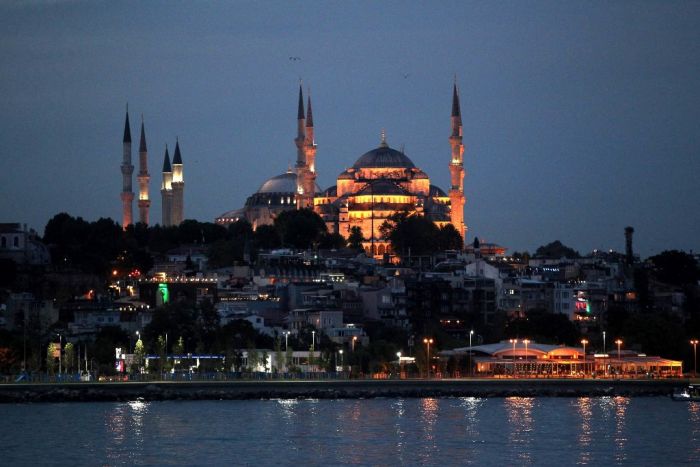 Unser Archivfoto (©) Eurokinissi zeigt die Hagia Sofia in Istanbul, die die angebliche türkische Hackergruppe in ihrer Botschaft erwähnt.