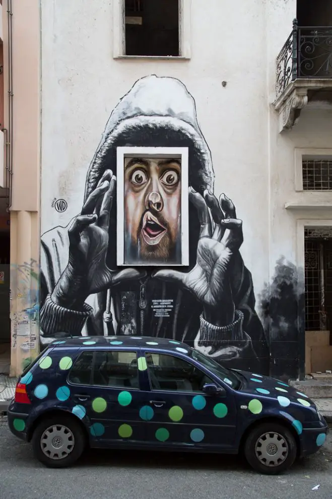 Graffiti in der griechischen Hauptstadt