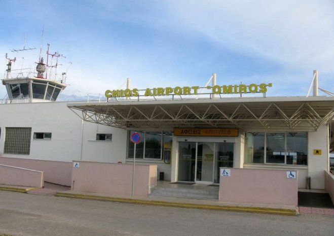 Foto (© gtp): Der staatliche Flughafen „Omiros“ auf der Insel Chios soll modernisiert werden.