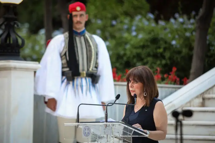 Unser Archivfoto (© Eurokinissi) zeigt Staatspräsidentin Katerina Sakellaropoulou.
