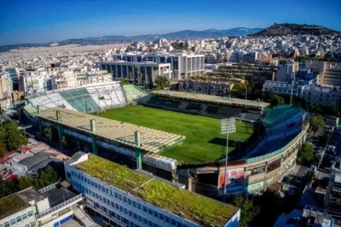 Foto (© Eurokinissi): Das aktuelle Stadion des Panathinaikos in Athen (Leof. Alexandras)