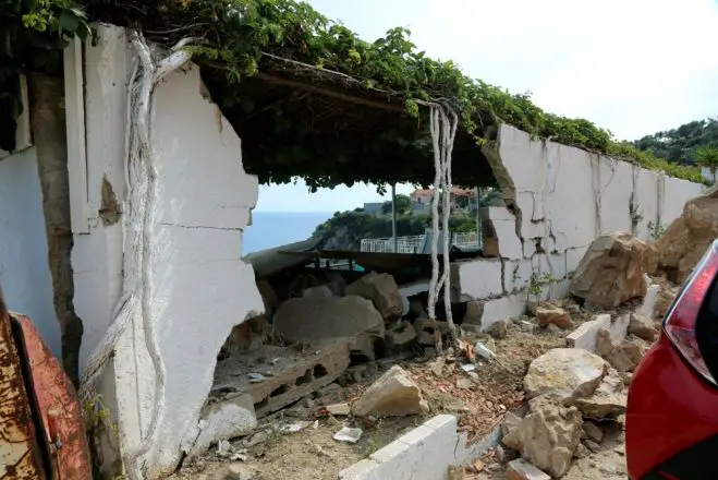 Unsere Fotos (© Eurokinissi) entstanden in Mytilini, der Hauptstadt von Lesbos.