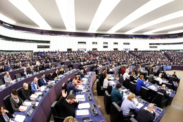 Unser Archivfoto (© Eurokinissi) entstand im Europäischen Parlament.