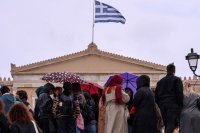 Unser Beispielfoto (© Eurokinissi) entstand in Athen.