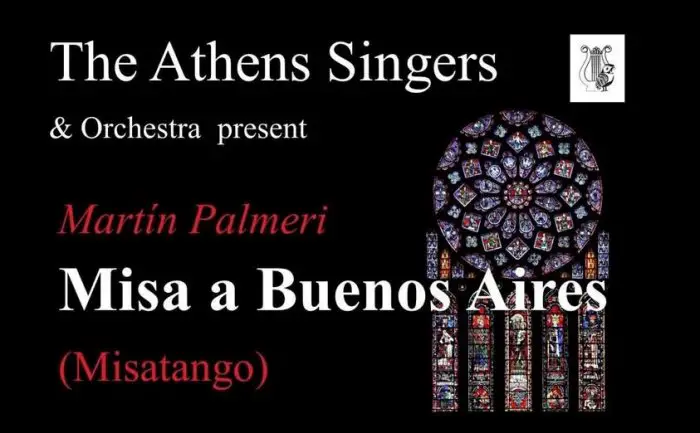 Ankündigungsplakat der Athens Singers