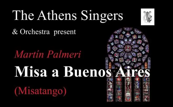 Ankündigungsplakat der Athens Singers