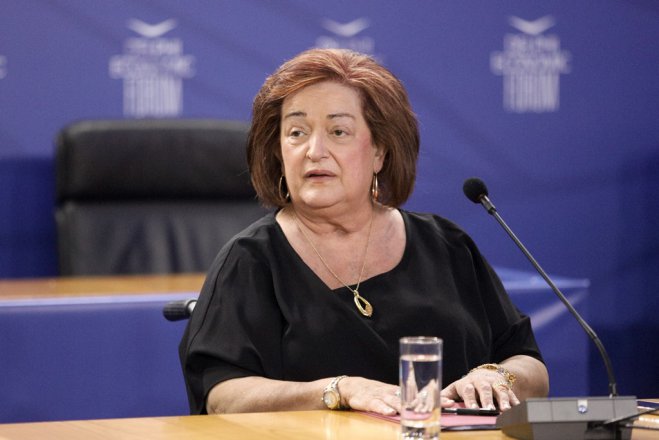 Unser Archivfoto (© Eurokinissi) zeigt die frühere ND-Ministerin Marietta Giannakou.