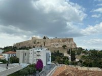 Bewölkte Aussichten über der Akropolis (Griechenland Zeitung / Gina Seidensticker).