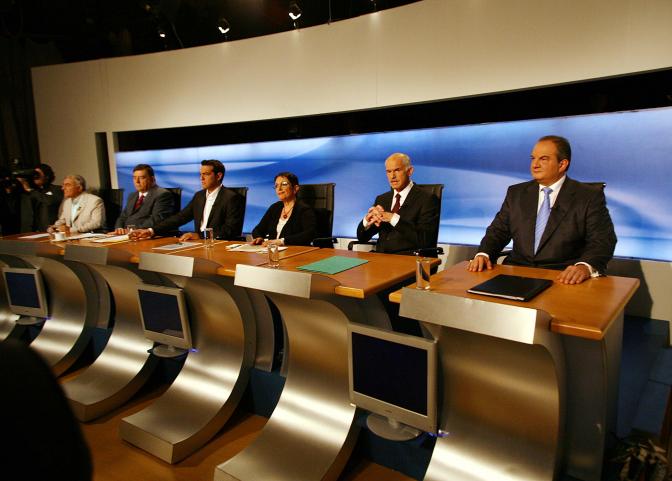 Griechenland: Fernsehdebatten der Parteiführer