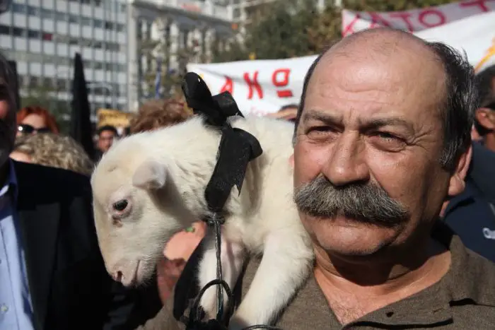 „Warnstreik“ von 3500 Bauern in Athen