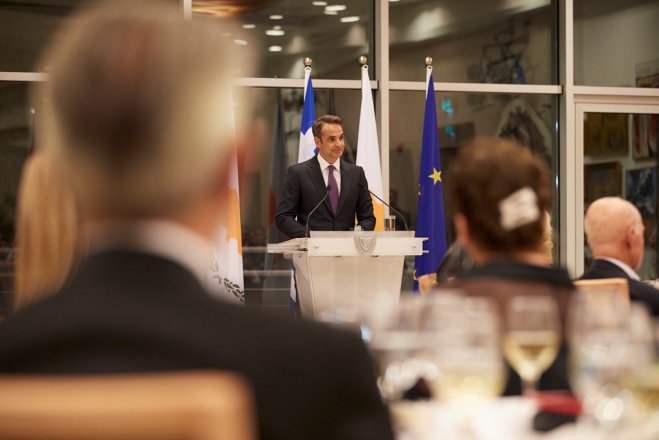 Unsere Fotos (© Pressebüro des Premierministers / Dimitris Papamitsos) entstanden während des offiziellen Besuchs von Kyriakos Mitsotakis auf Zypern.