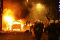 Scharmützel mit Molotowcocktails und Blendgranaten in Athen 