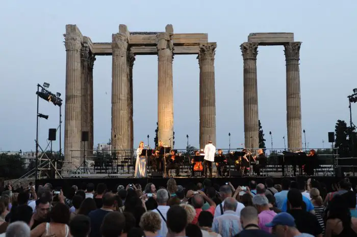 Foto (© Eurokinissi): Zeustempel in Athen.