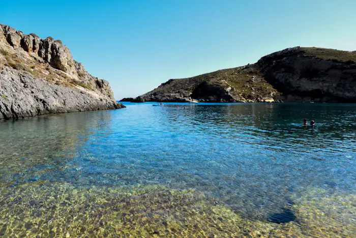 Foto (© Eurokinissi): Insel Kythira, Melidoni Beach.