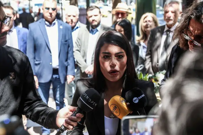 Unser Archivfoto (© Eurokinissi) zeigt die griechische Politikerin Afroditi Latinopoulou.