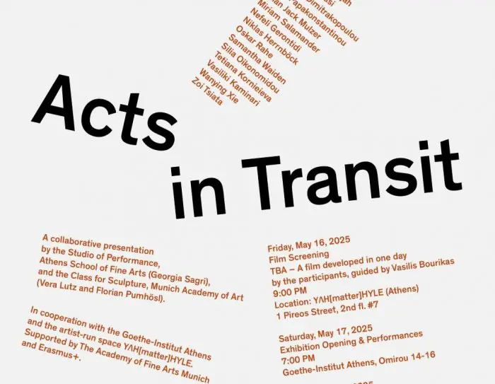 Ankündigungsplakat des Goethe-Instituts 
