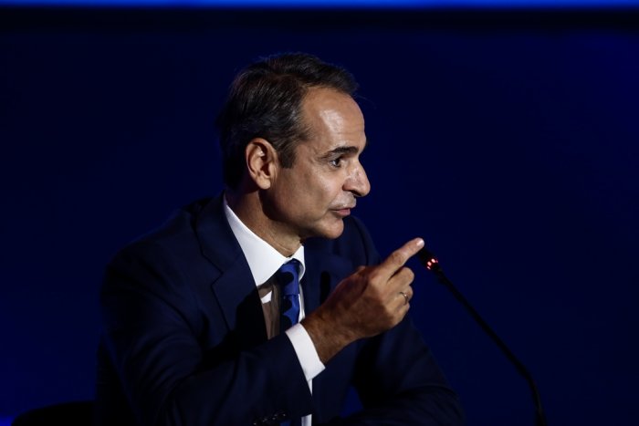 Unser Foto (© Eurokinissi) zeigt Premier Mitsotakis in Rahmen der Internationalen Messe Thessaloniki.