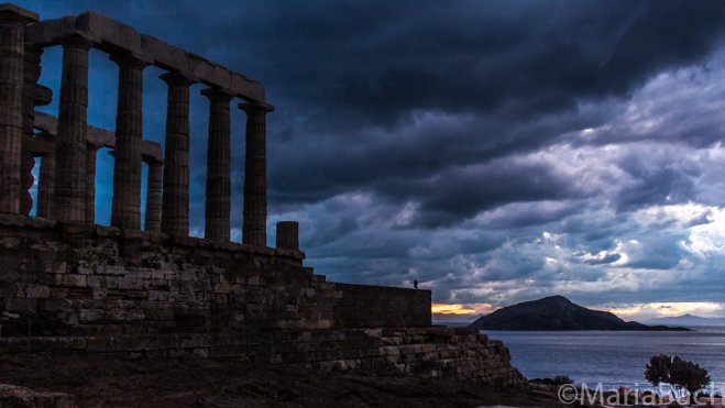 Foto (© Griechenland Zeitung / Maria Bach): Poseidontempel, Kap Sounion