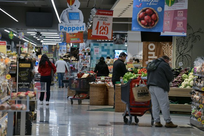 Unser Archivfoto (© Eurokiniss) zeigt einen Supermarkt in Griechenland.