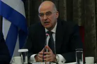 Unser Archivfoto (© Eurokinissi) zeigt den griechischen Außenminister Nikos Dendias.