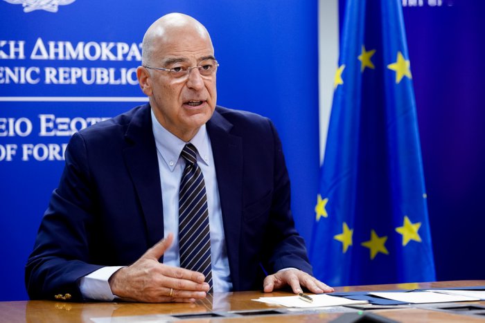 Unser Archivfoto (© Eurokinissi) zeigt den griechischen Außenminister Nikos Dendias.