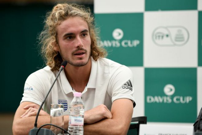 Unser Archivfoto (© Eurokinissi) zeigt den griechischen Tennisspieler Stefanos Tsitsipas.