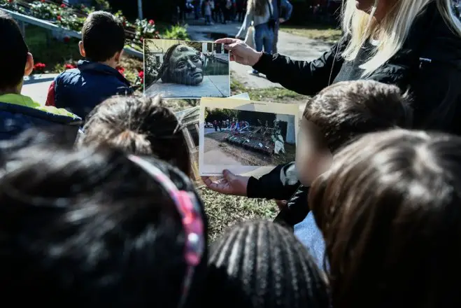 Unser Archivfoto (© Eurokinissi) entstand am 15. November 2022 im Gelände des Athener Polytechnikums.
