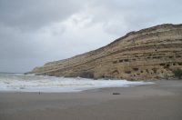 Unser Archivfoto (© Griechenland Zeitung / Jan Hübel) entstand bei Matala in der Nähe des Strandes Kokkini Ammos.