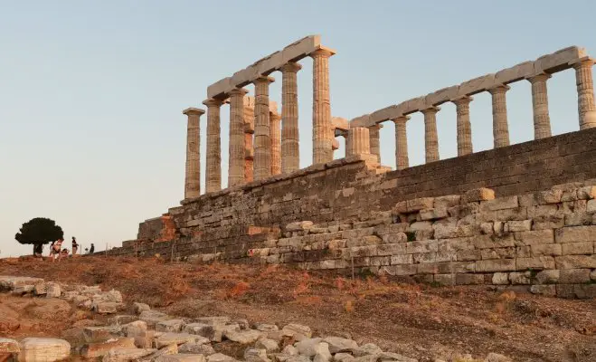 Unser Foto (© Griechenland Zeitung / Josephine Werner) zeigt den Poseidon-Tempel in Sounion.