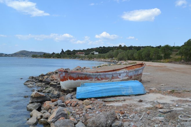 Unser Foto (Griechenland Zeitung / © Jan Hübel) enstand auf der Insel im Saronischen Golf Salamina.