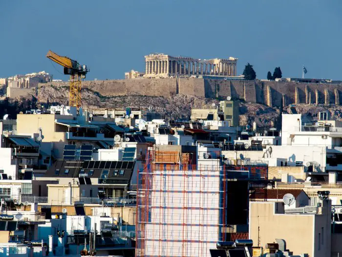 Foto (© Eurokinissi): Die Bautätigkeit in Hellas nimmt zu.