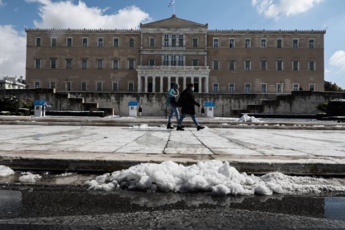 Unser Archivfoto (© Eurokinissi) entstand vor dem griechischen Parlament.