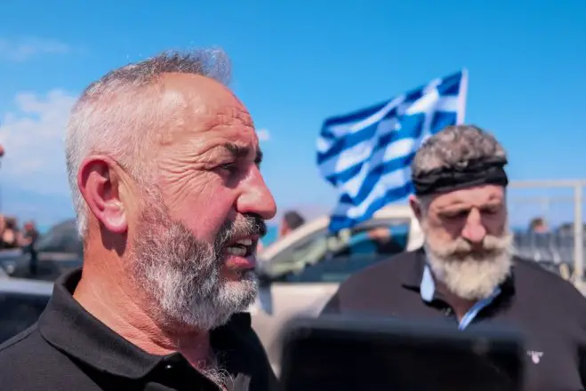 Unser Foto (© Eurokinissi) entstand während einer Protestaktion von Landwirten auf Kreta.