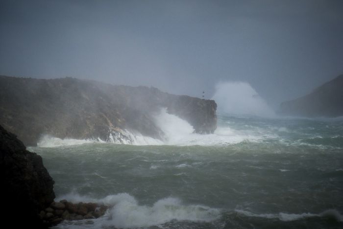 Unser Foto (© Eurokinissi) ist am Freitag (28.9.) am Hafen von Kythira entstanden.