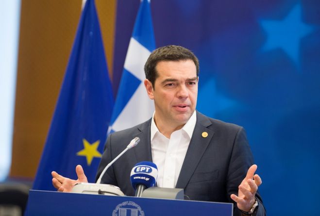 Unser Archivfoto (© Eurokinissi) zeigt Ministerpräsident Alexis Tsipras. Es entstand am Freitag (10.3.) während des EU-Gipfels in Brüssel