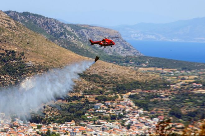 Natura-2000-Gebiet auf Kreta in Flammen gehüllt