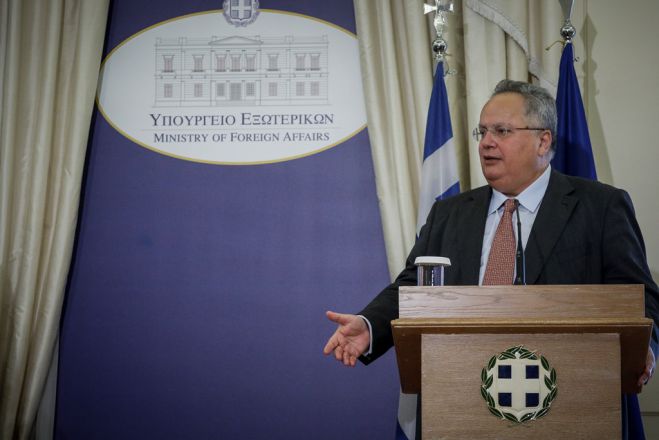 Unser Archivfoto (© Eurokinissi) zeigt Griechenlands Außenminister Nikos Kotzias.