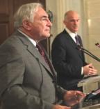 IWF-Chef Strauss-Kahn lobt Haushaltskonsolidierung in Griechenland 