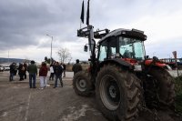 Unser Foto (© Eurokinissi) entstand am Sonntag (29.1.) während einer Demonstration von Landewirten in Böotien.