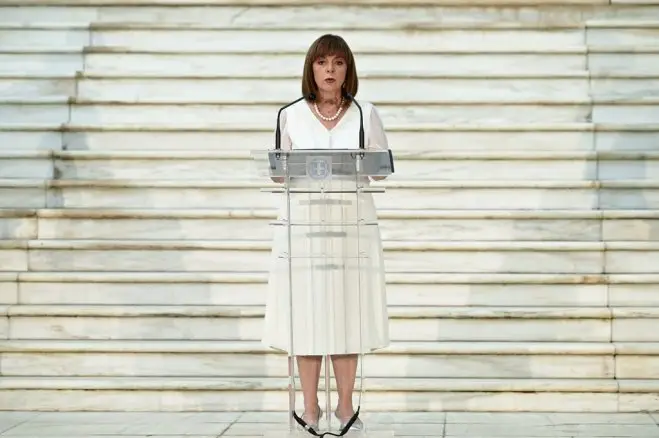 Unser Archivfoto (© Eurokinissi) zeigt Staatspräsidentin Katerina Sakellaropoulou.