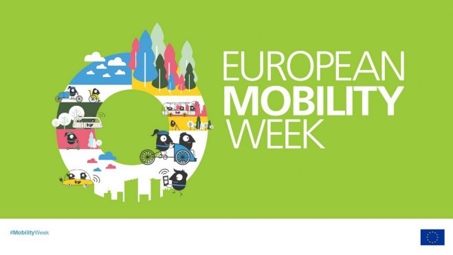 Unser Foto (© europeanmobilityweek) zeigt das Werbeplakat der European Mobility Week.